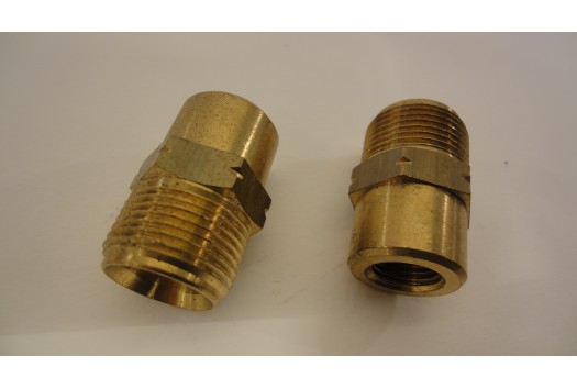 Overgang 1/4" Female x M22 udv. gevind