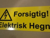 Advarselsskilt "Forsigtig"