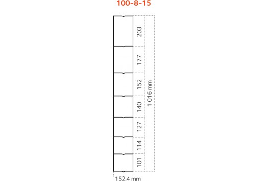 Dyrehegn 1,0 x 50 m. alu/zink