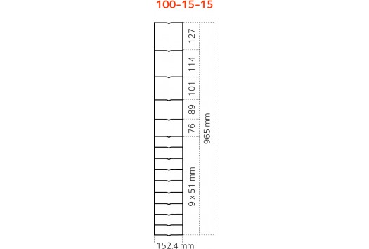 Dyrehegn 1,0 x 100 m. alu/zink