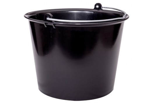 Plastspand sort 20 ltr.