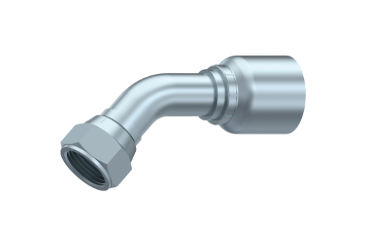 Preskobling 45 gr. 1/2" slange, 3/4" JIC female